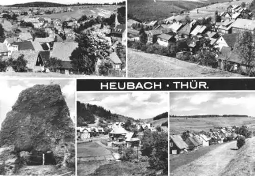 AK, Heubach Thür., fünf Abb., 1972