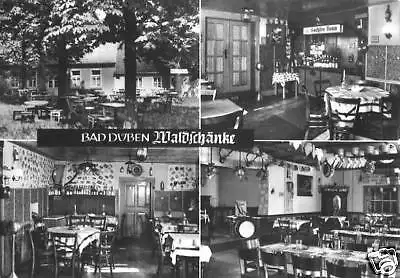 AK, Bad Düben, vier Abb., Gaststätte Waldschänke, 1969
