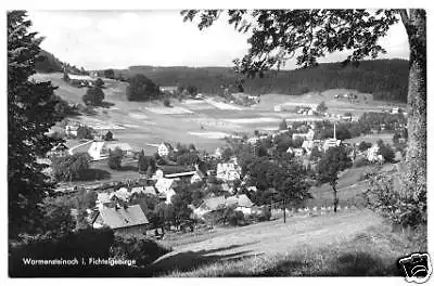 AK, Warmensteinach Fichtelgeb., Teilansicht, 1957