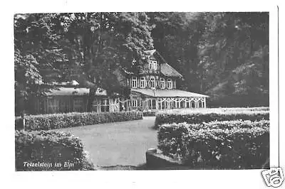 AK, Waldwirtschaft Tetzelstein im Elm, 1957