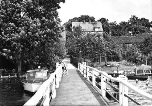 AK, Teupitz Kr. Königs Wusterhausen, Anlegestelle am Teupitzsee, 1968