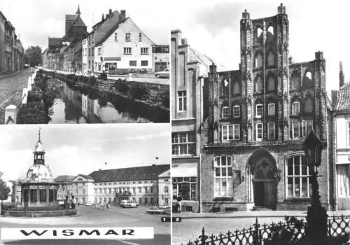 AK, Wismar, drei Abb., 1973