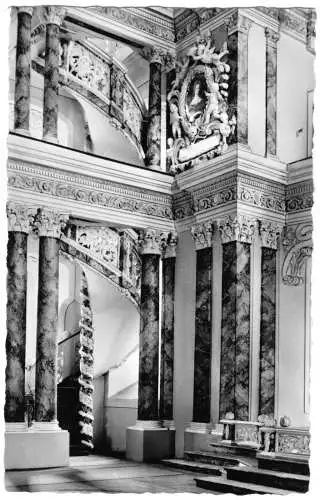 AK, Eisenberg, Schloßkirche, Wendeltreppe, 1960