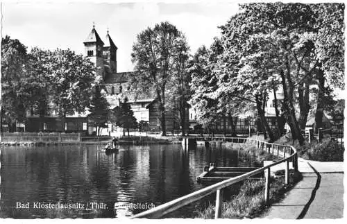 AK, Bad Klosterlausnitz Thür, Am Gondelteich, 1957