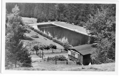 AK, Gehlberg Thür. Wald, Waldbad, 1955