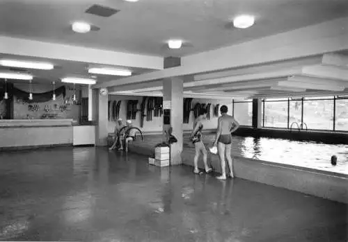 AK, Oberhof Thür. Wald, Interhotel "Panorama", Schwimmhalle, 1975