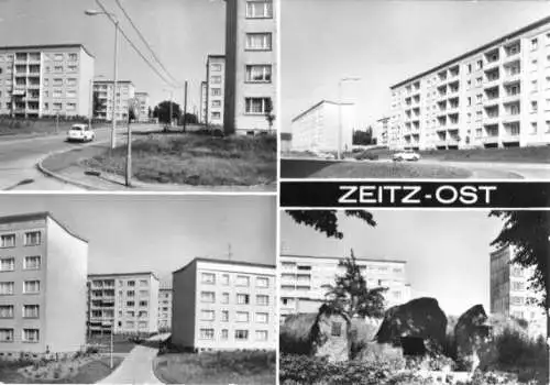 AK, Zeitz - Ost, vier Abb., Neubaugebiet, 1985