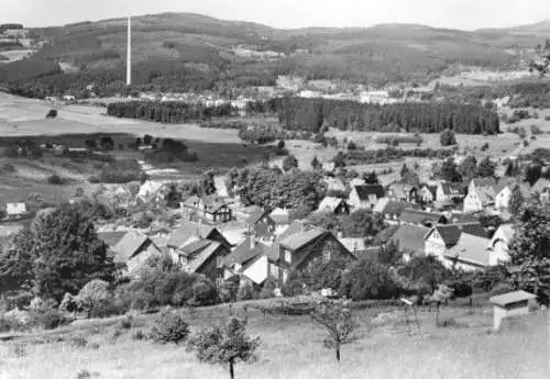 AK, Suhl - Goldlauter, Teilansicht vom Geiersberg, 1978