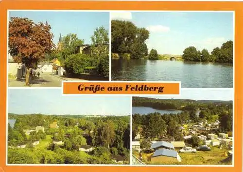 AK, Feldberg Kr. Neustrelitz, vier Abb., 1988