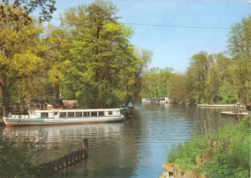 AK, Königs Wusterhausen, OT Neue Mühle, Partie an der Dahme, 1990