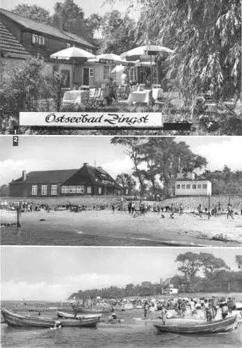 AK, Ostseebad Zingst Darss, drei Abb., 1971