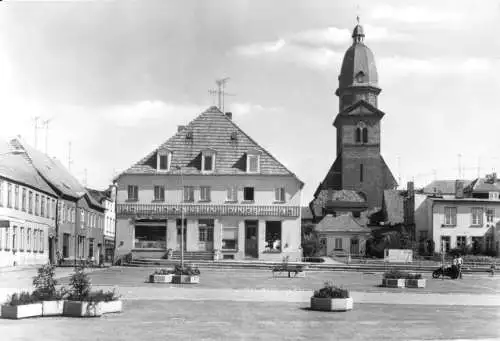 AK, Waren Müritz, Markt mit Kirche, 1985