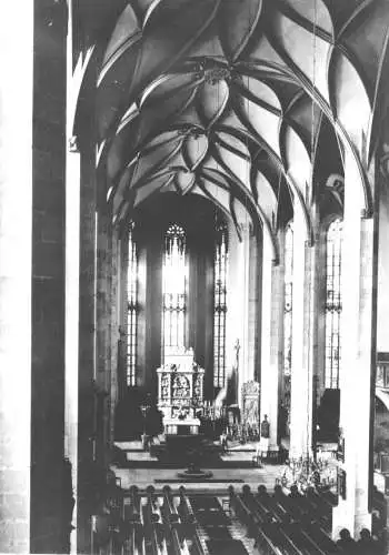 AK, Annaberg-Buchholz, St. Annenkirche, innen, 1962