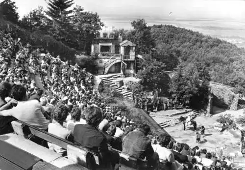 AK, Thale Harz, Bergtheater Thale, belebt, 1977