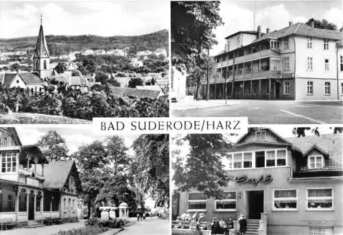 AK, Bad Suderode Harz, vier Abb., u.a. Central-Hotel, 1975, V2