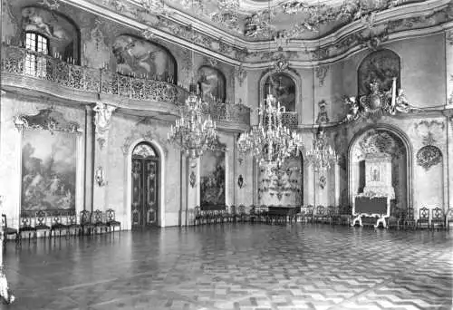 AK, Rudolstadt Thür., Heidecksburg, Großer Festsaal, 1968