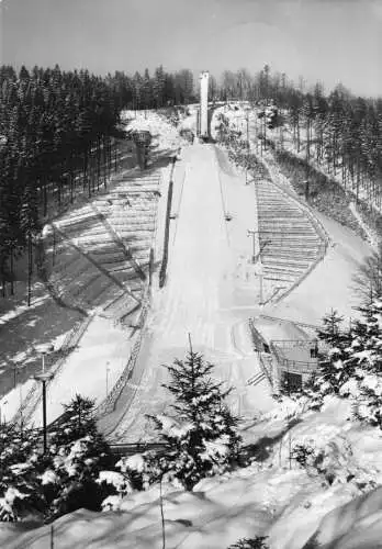 AK, Klingenthal Sa., Große Aschberg-Schanze, Motiv 2, 1962