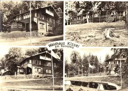 AK, Waldhaus Kissel am Rennsteig, Kr. Bad Salzungen, vier Abb., 1968