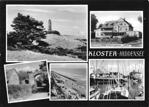 AK, Kloster, Insel Hiddensee, fünf Abb., gestaltet, 1966