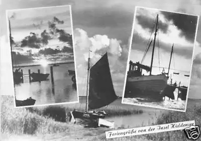 AK, Insel Hiddensee, drei Abb., gestaltet, 1964