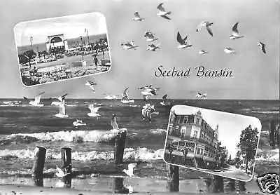 AK, Seebad Bansin Usedom, drei Abb., gestaltet, 1961