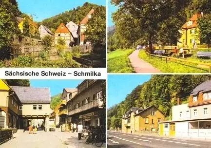 AK, 4 Abb., Schmilka, Sächsische Schweiz, 1978