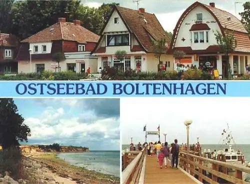 AK, Ostseebad Boltenhagen, 3 Abb., u.a. Mittelpromenade