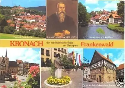 AK, Kronach im Frankenwald, sechs Abb., ca. 1989