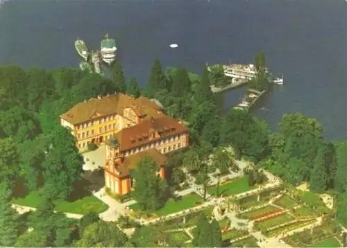 AK, Insel Mainau, Luftbild-Teilansicht, 1992