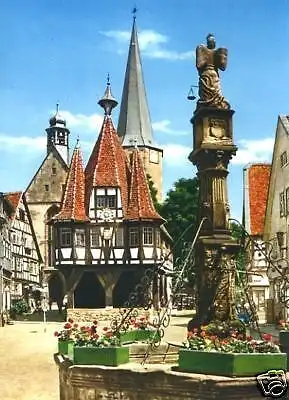 AK, Michelstadt Odw., Rathaus, ca. 1976