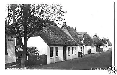 AK, Nordseebad Büsum, Die alte Dorfstr., ca. 1950