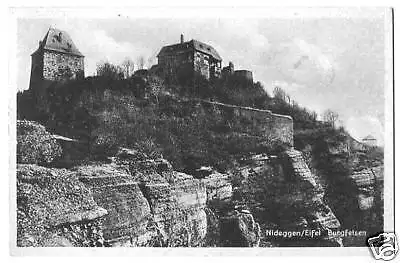 AK, Nideggen Eifel, Burgfelsen, 1950