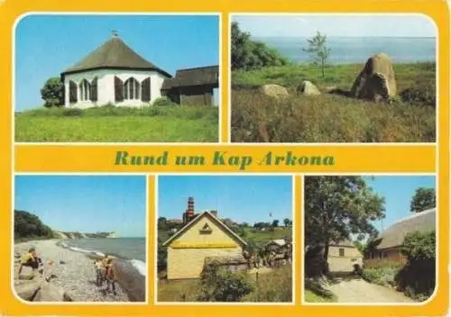 AK, Insel Rügen, Rund um Kap Arkona, fünf Abb., 1984