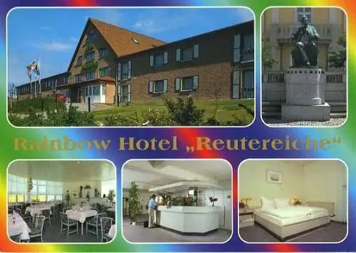 AK, Stavenhagen, Hotel "Reutereiche", 5 Abb.,  ca. 1996