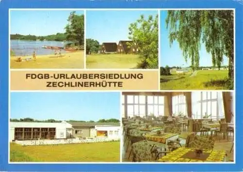 AK, Zechlinerhütte Neuruppin, FDGB-Urlaubersdl., 1985