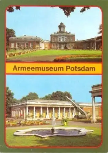 AK, Potsdam, Neuer Garten, Armeemuseum, zwei Abb., 1981