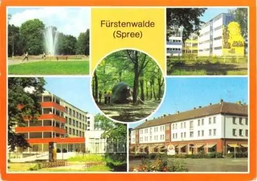 AK, Fürstenwalde Spree, fünf Abb., 1983