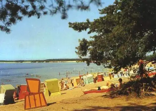 AK, Frankfurt Oder, Helene-See, Strand 1986