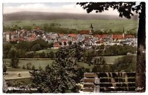 AK, Bad Neustadt a.d. Saale, Teilansicht, 1956