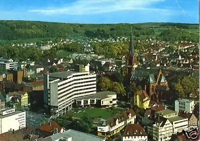 AK, Heidenheim a.d. Brenz, Teilansicht mit Rathaus 1979