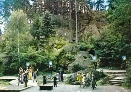 AK, Luisenburg im Fichtelgebirge, Freilichtbühne, 1970