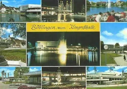 AK, Böblingen, Kongreßhalle, 9 Abb., ca. 1985