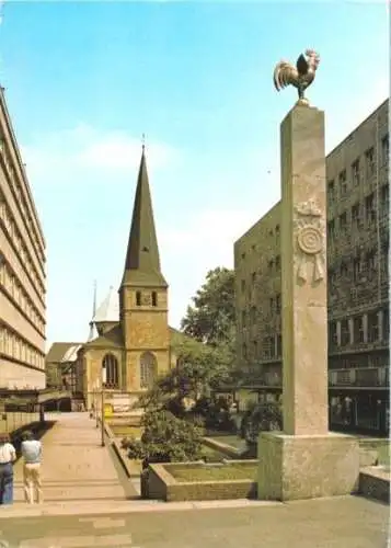 AK, Essen, Kurienplatz und Münsterkirche, um 1979