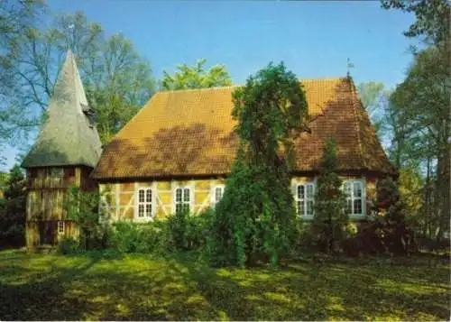 AK, Egestorf Nordheide, Stephanus Kirche, aussen, 1990