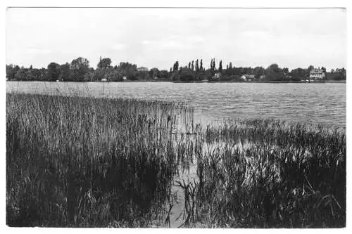 AK, Schwerin Kr. Königs Wusterhausen, Blick zur Aue, 1963