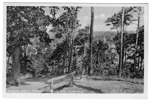 AK, Buckow Märk. Schweiz, Blick vom Luisenberg, 1951