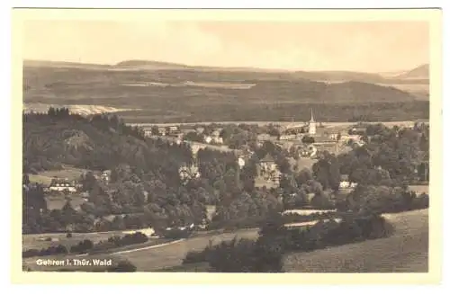 AK, Gehren Thür. Wald, Gesamtansicht, 1955