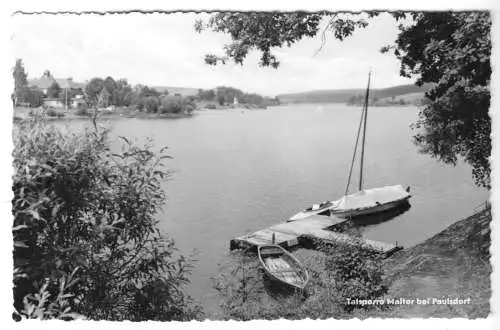 AK, Malter bei Paulsdorf, Partie an der Talsperre mit Booten, 1966