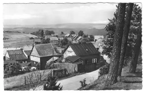 AK, Lichtenhain an der Bergbahn, Teilansicht, 1961