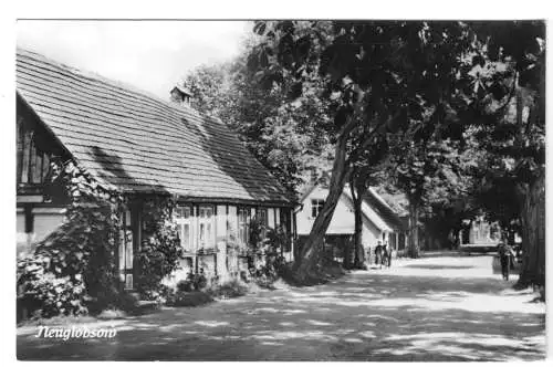 Ansichtskarte, Neuglobsow Kr. Gransee,  Dorfstraße, 1960